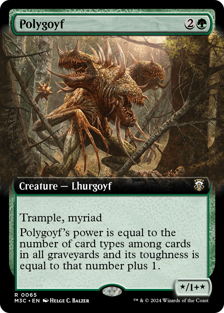 Polygoyf (M3C-065) - Modern Horizons 3 Commander: (Extended Art) - Poke-Collect