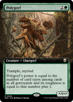 Polygoyf (M3C-065) - Modern Horizons 3 Commander: (Extended Art) - Poke-Collect