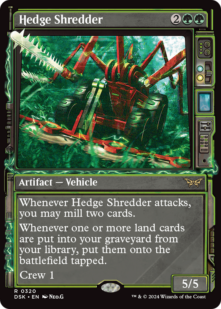 Hedge Shredder (DSK-320) - Duskmourn: House of Horror: (Showcase) Foil - Poke-Collect