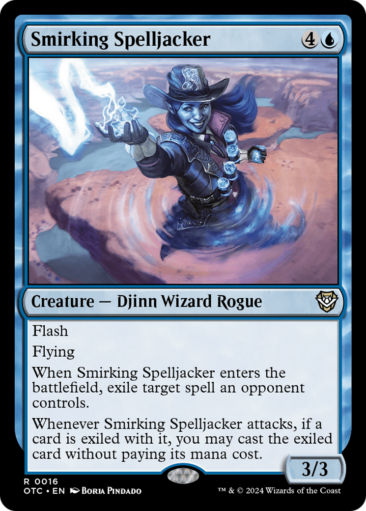 Smirking Spelljacker (OTC-016) - Outlaws of Thunder Junction Commander - Poke-Collect