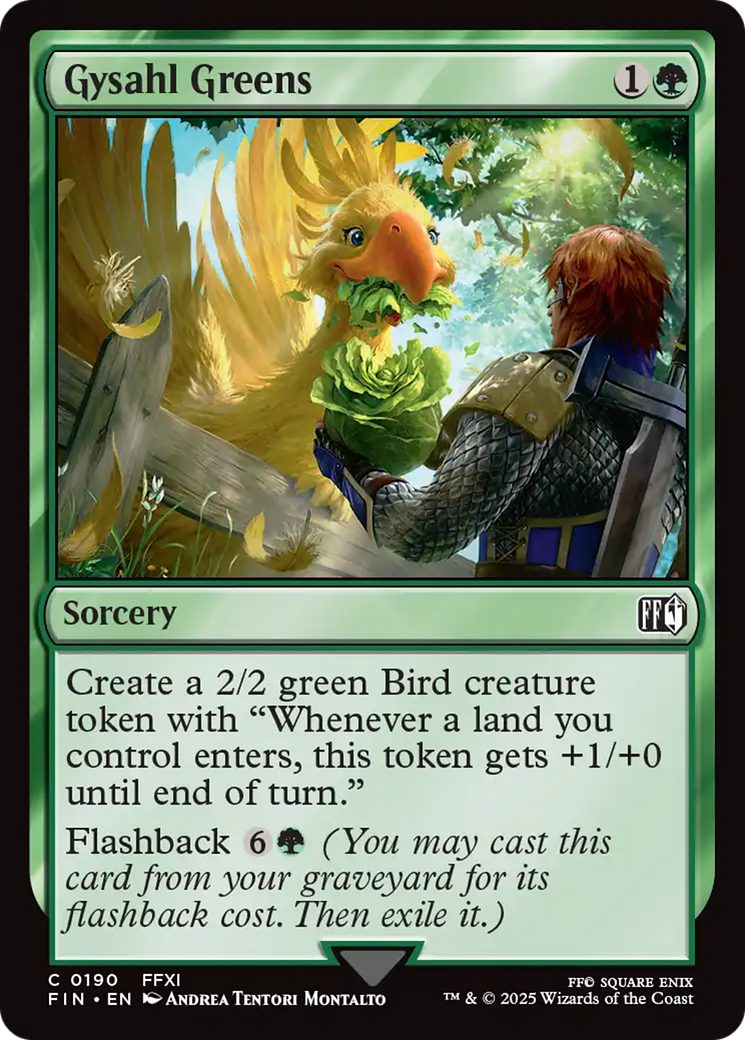 Gysahl Greens (FIN-190) - FINAL FANTASY Foil - Poke-Collect