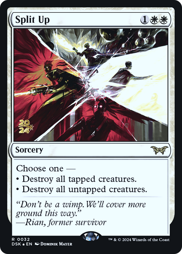 Split Up (PRE-032) - Duskmourn: House of Horror Promos Foil - Poke-Collect