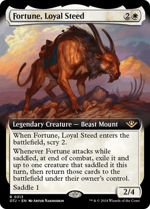 Fortune, Loyal Steed (OTJ-313) - Outlaws of Thunder Junction: (Extended Art) - Poke-Collect