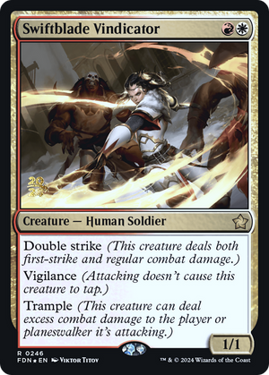 Swiftblade Vindicator (PRE-246) - Foundations Promos Foil - Poke-Collect