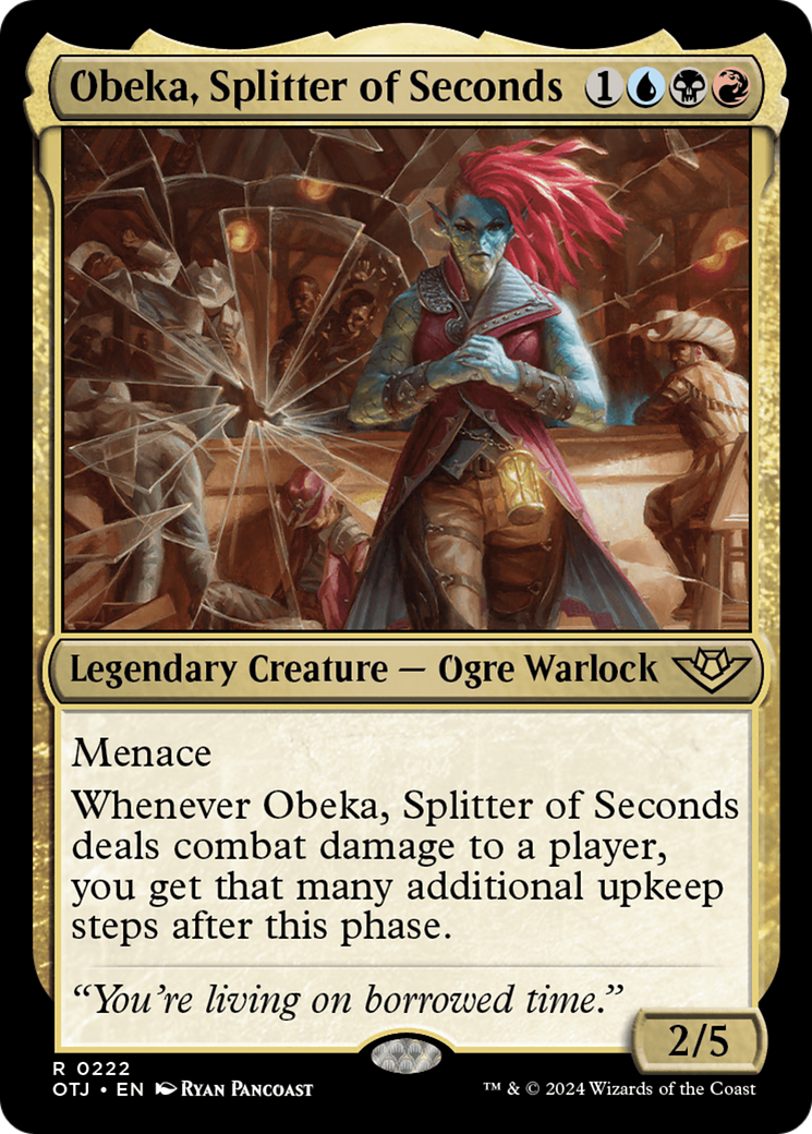 Obeka, Splitter of Seconds (OTJ-222) - Outlaws of Thunder Junction Foil - Poke-Collect