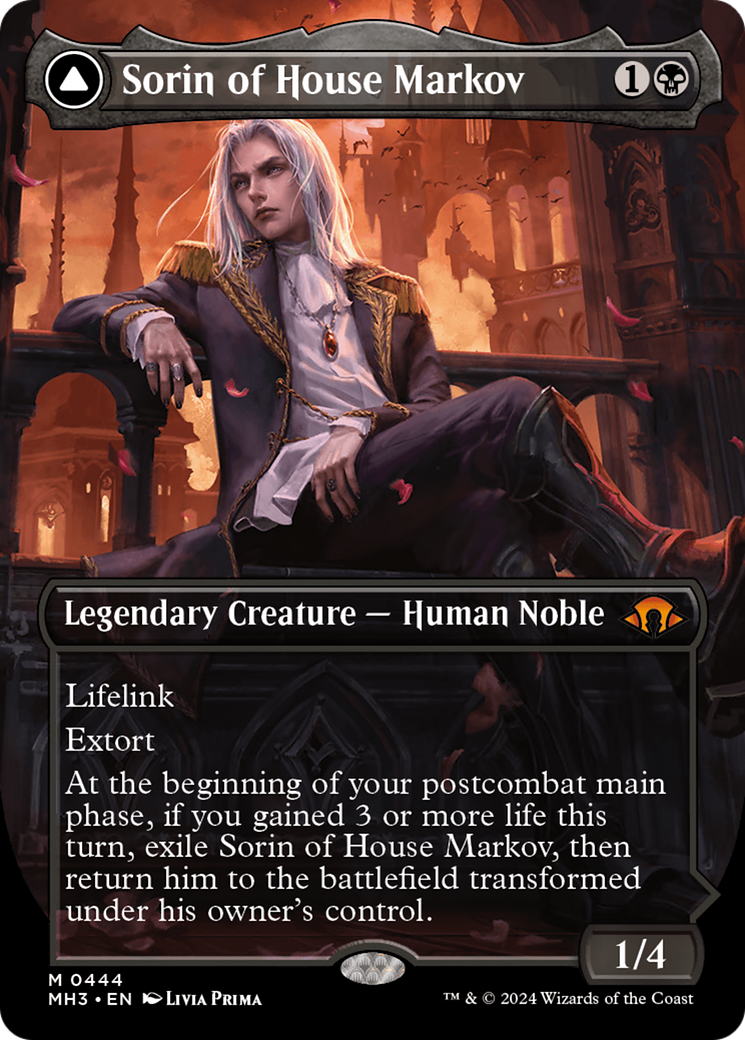Sorin of House Markov (Borderless) (MH3-444) - Modern Horizons 3 (Borderless) - Poke-Collect