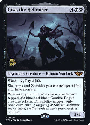 Gisa, the Hellraiser (PRE-089) - Outlaws of Thunder Junction Promos Foil - Poke-Collect