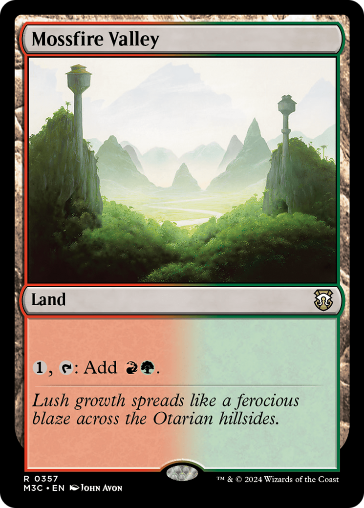 Mossfire Valley (M3C-357) - Modern Horizons 3 Commander - Poke-Collect