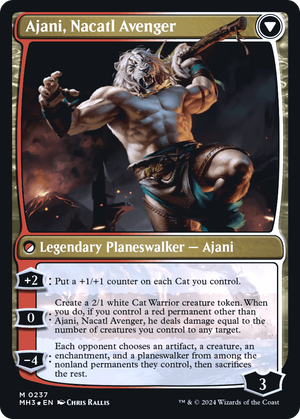 Ajani, Nacatl Pariah // Ajani, Nacatl Avenger (PRE-237) - Modern Horizons 3 Promos Foil - Poke-Collect