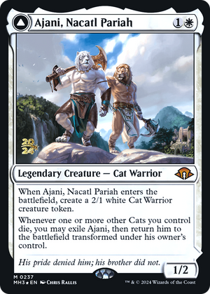 Ajani, Nacatl Pariah // Ajani, Nacatl Avenger (PRE-237) - Modern Horizons 3 Promos Foil - Poke-Collect