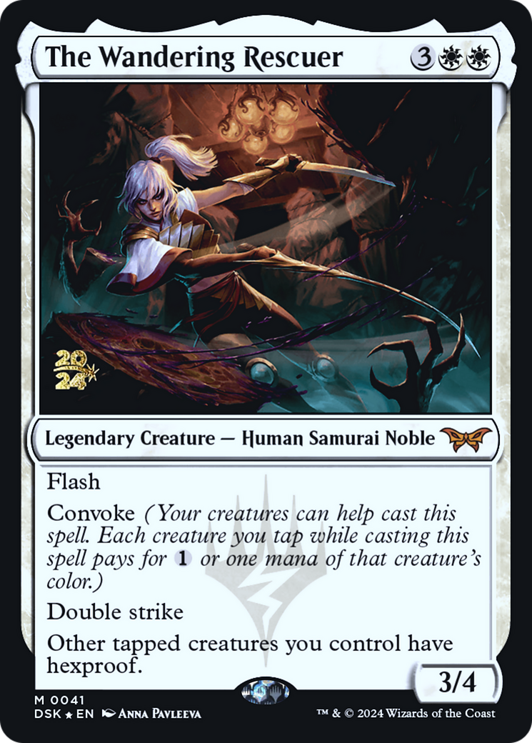 The Wandering Rescuer (PRE-041) - Duskmourn: House of Horror Promos Foil - Poke-Collect