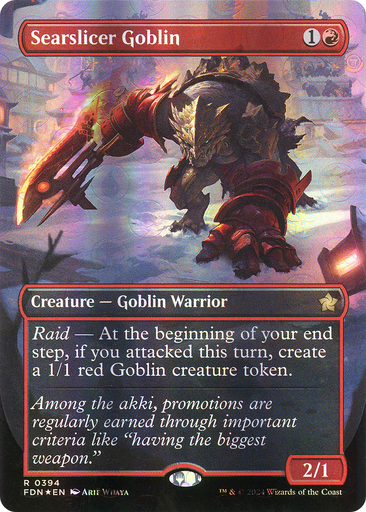 Searslicer Goblin (FDN-394) - Foundations (Borderless) Foil - Poke-Collect
