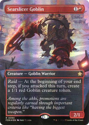 Searslicer Goblin (FDN-394) - Foundations (Borderless) Foil - Poke-Collect