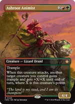 Ashroot Animist (FDN-345) - Foundations (Borderless) Foil - Poke-Collect