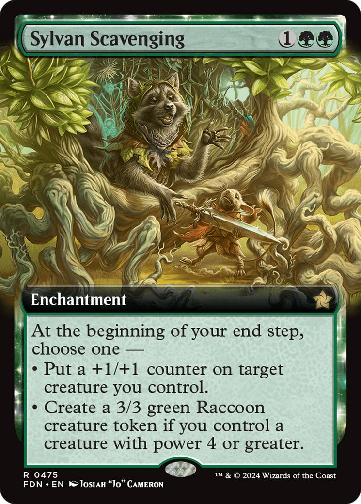 Sylvan Scavenging (FDN-475) - Foundations: (Extended Art) - Poke-Collect