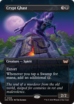 Crypt Ghast (DSC-368) - Duskmourn: House of Horror Commander (Borderless) Foil - Poke-Collect