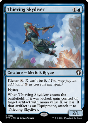 Thieving Skydiver (OTC-118) - Outlaws of Thunder Junction Commander - Poke-Collect