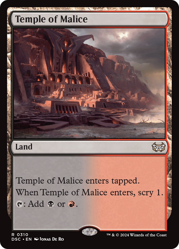 Temple of Malice (DSC-310) - Duskmourn: House of Horror Commander - Poke-Collect