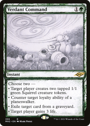 Verdant Command (MH2-359) - Modern Horizons 2: (Showcase) - Poke-Collect