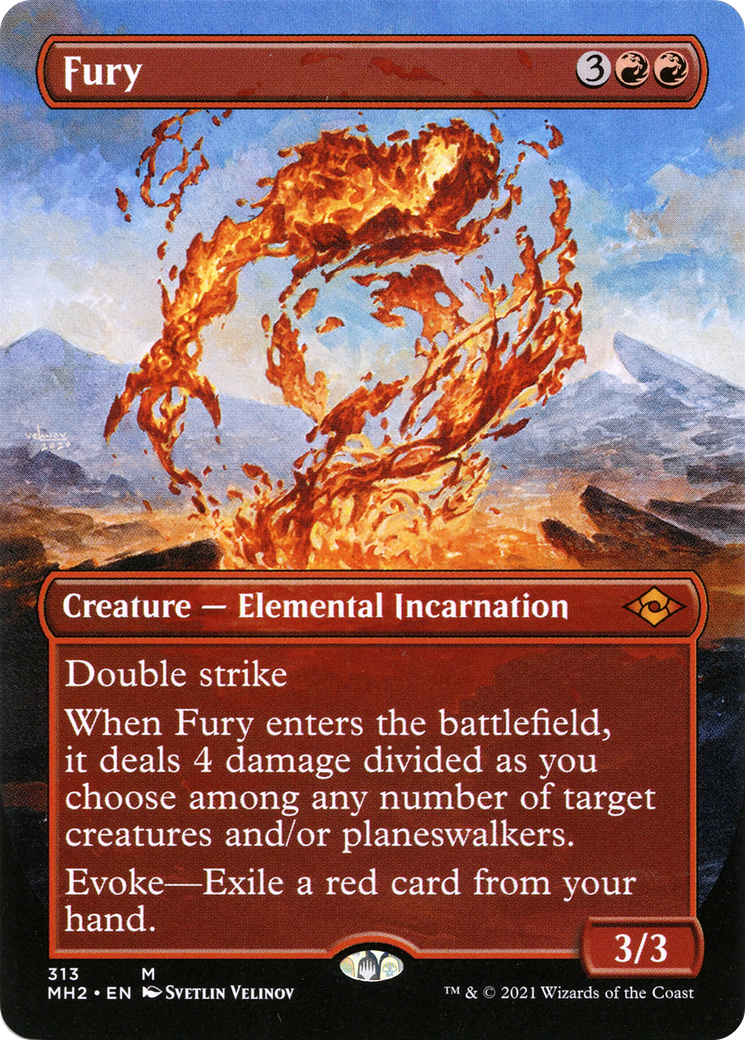 Fury (MH2-313) - Modern Horizons 2 (Borderless) - Poke-Collect