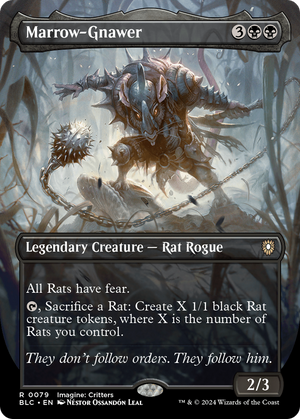 Marrow-Gnawer (Borderless) (BLC-079) - Bloomburrow Commander (Borderless) Foil