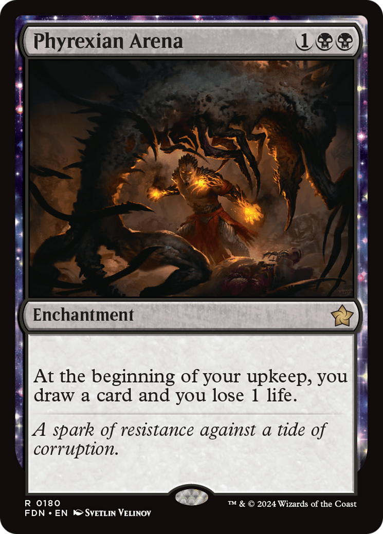 Phyrexian Arena (FDN-180) - Foundations: (enchantment) - Poke-Collect