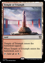 Temple of Triumph (OTC-335) - Outlaws of Thunder Junction Commander - Poke-Collect