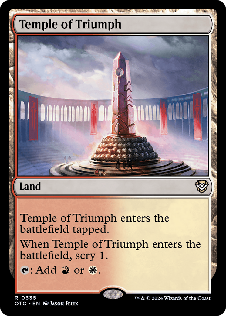 Temple of Triumph (OTC-335) - Outlaws of Thunder Junction Commander - Poke-Collect