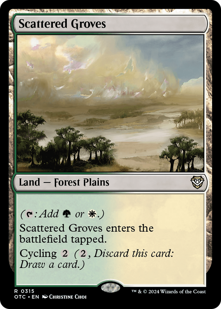 Scattered Groves (OTC-315) - Outlaws of Thunder Junction Commander - Poke-Collect