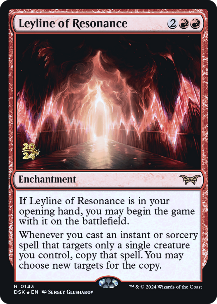 Leyline of Resonance (PRE-143) - Duskmourn: House of Horror Promos Foil - Poke-Collect
