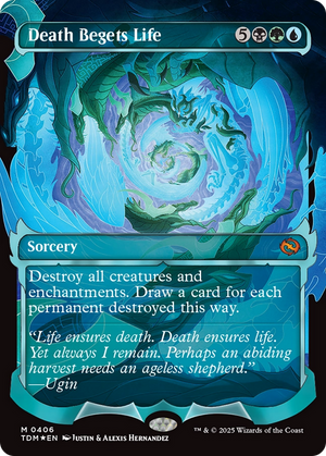 Death Begets Life (TDM-406) - Tarkir: Dragonstorm: (Showcase) (Borderless) Foil - Poke-Collect