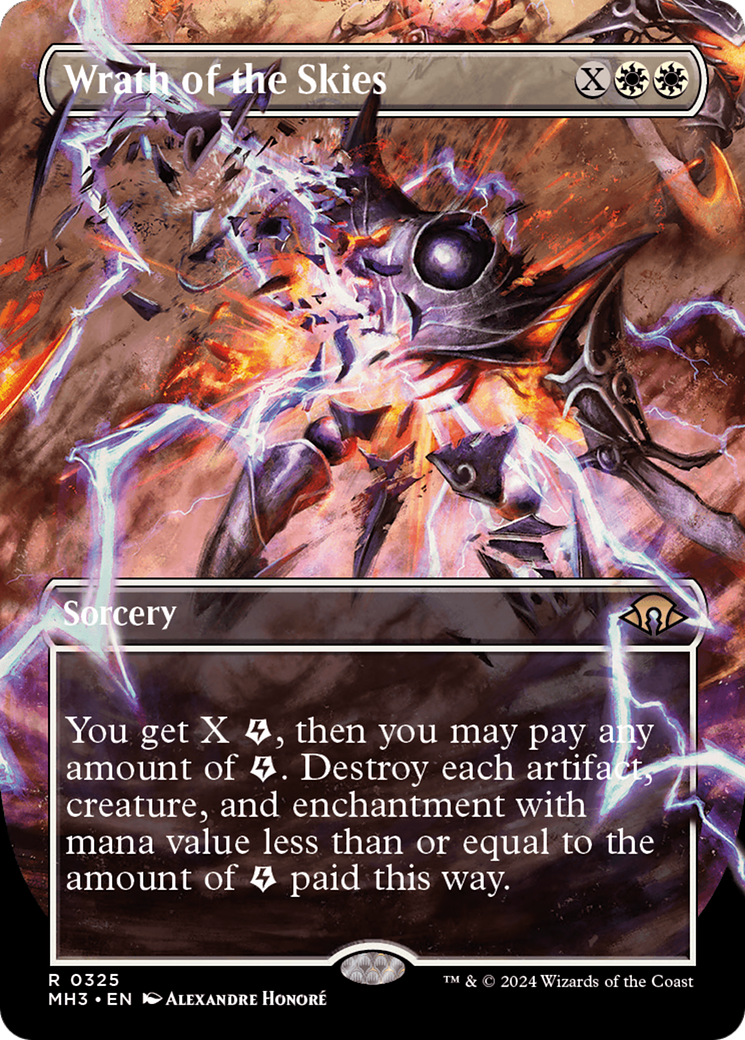 Wrath of the Skies (Borderless) (MH3-325) - Modern Horizons 3 (Borderless) - Poke-Collect