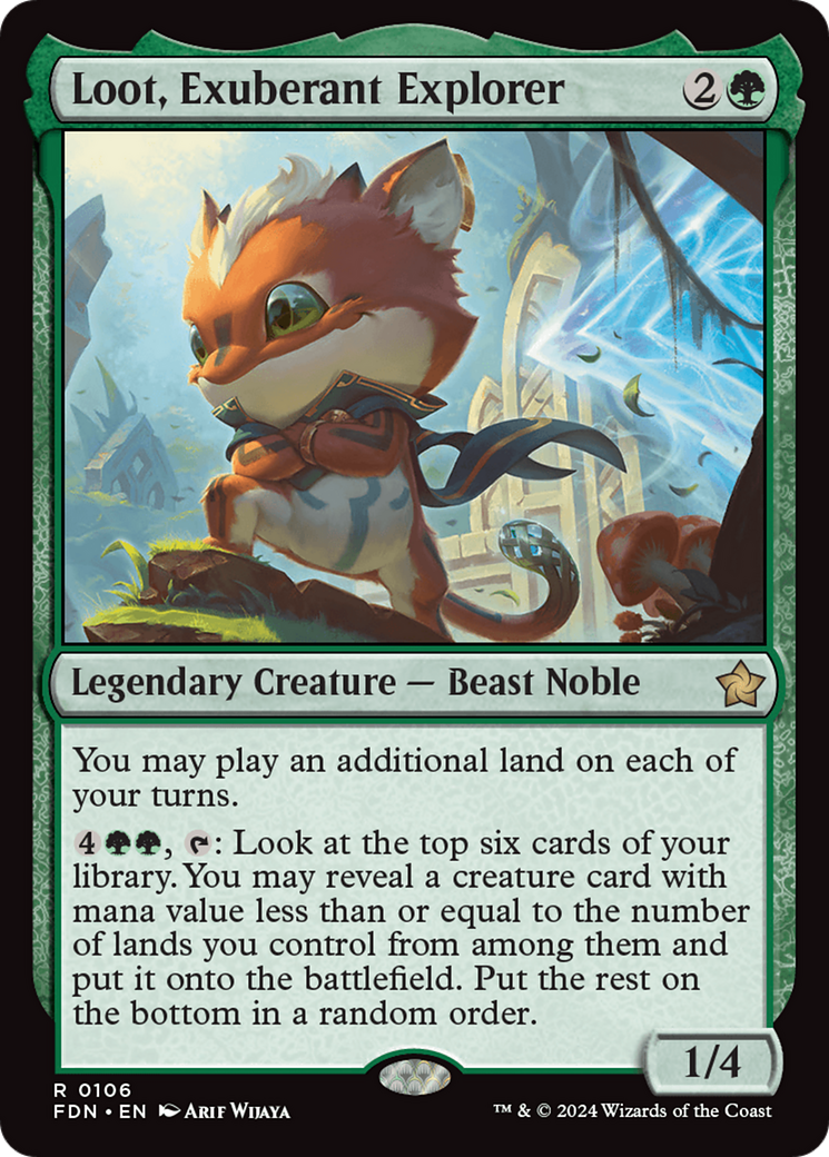 Loot, Exuberant Explorer (FDN-106) - Foundations Foil - Poke-Collect