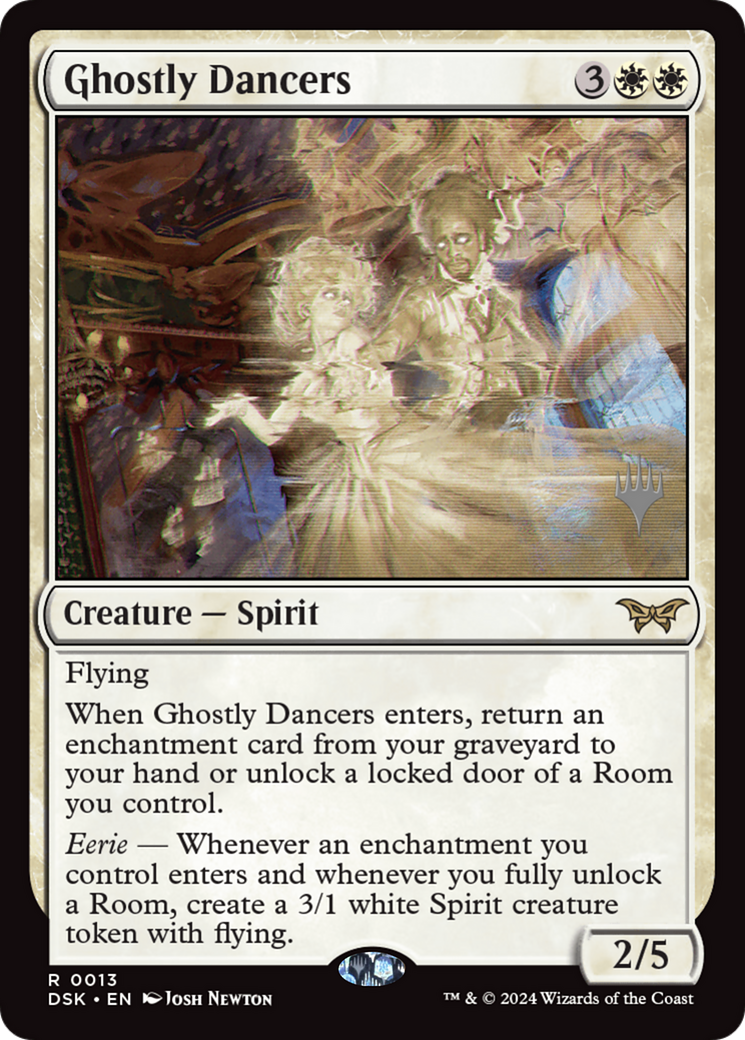 Ghostly Dancers (PPDSK-013) - Duskmourn: House of Horror Promos Foil - Poke-Collect