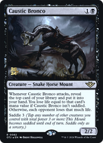 Caustic Bronco (PRE-082) - Outlaws of Thunder Junction Promos Foil - Poke-Collect