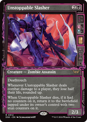Unstoppable Slasher (DSK-312) - Duskmourn: House of Horror: (Showcase) Foil - Poke-Collect