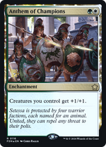 Anthem of Champions (PRE-116) - Foundations Promos: (enchantment) Foil - Poke-Collect