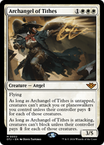 Archangel of Tithes (PPOTJ-002) - Outlaws of Thunder Junction Promos Foil - Poke-Collect