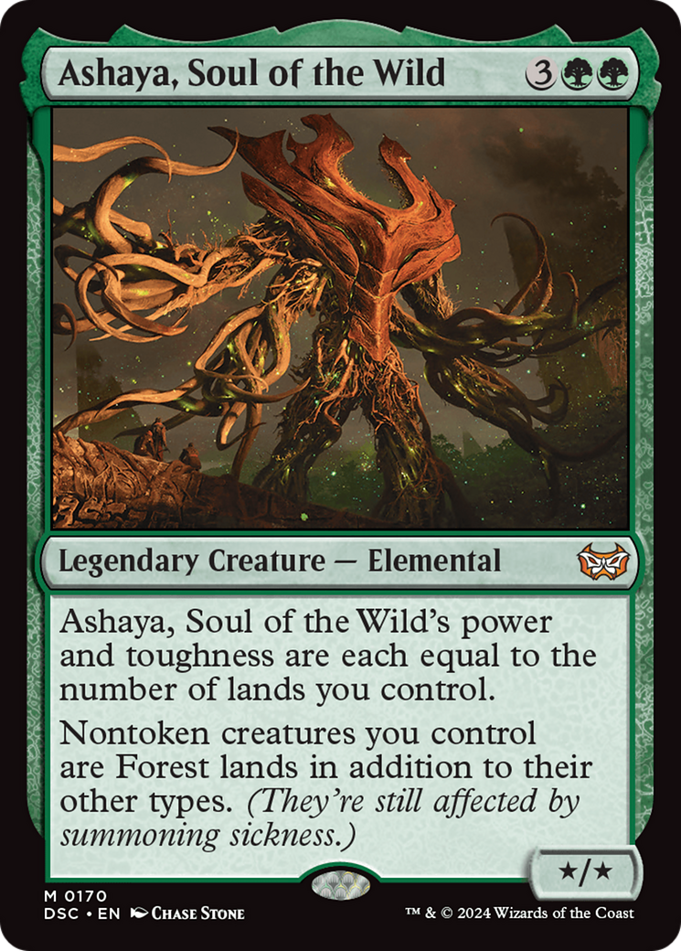 Ashaya, Soul of the Wild (DSC-170) - Duskmourn: House of Horror Commander - Poke-Collect