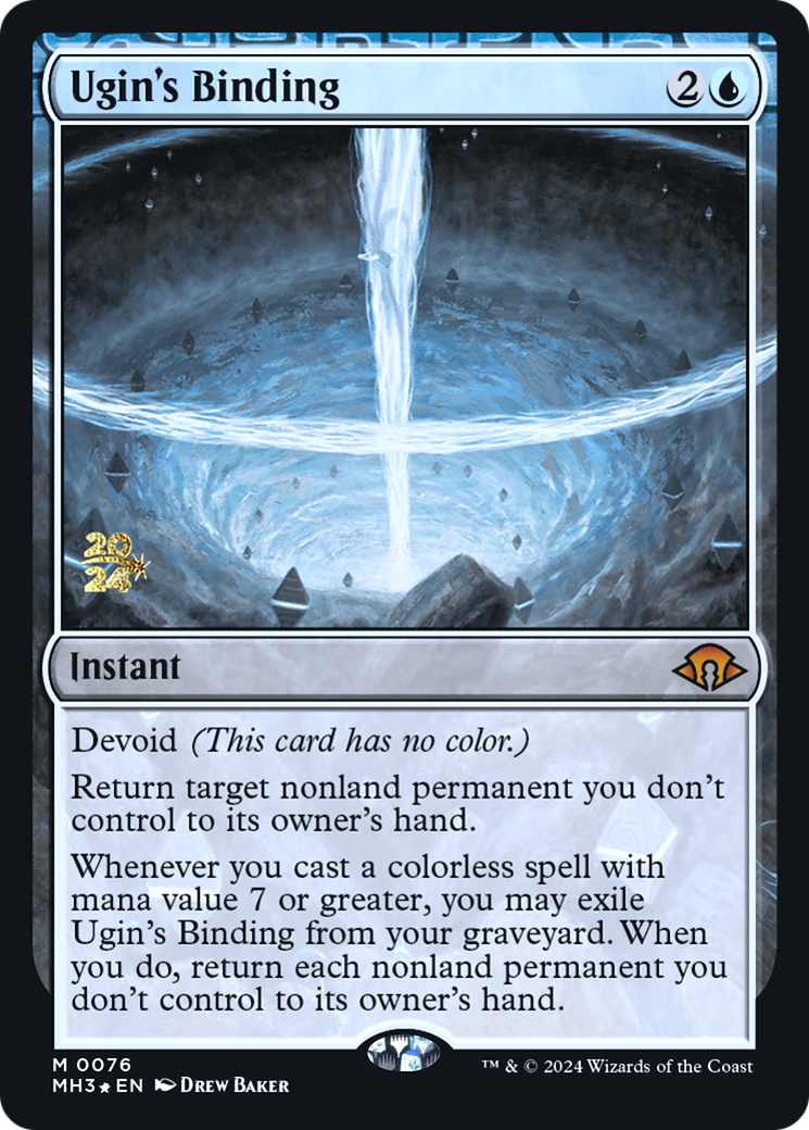 Ugin's Binding (PRE-076) - Modern Horizons 3 Promos: (devoid) Foil - Poke-Collect