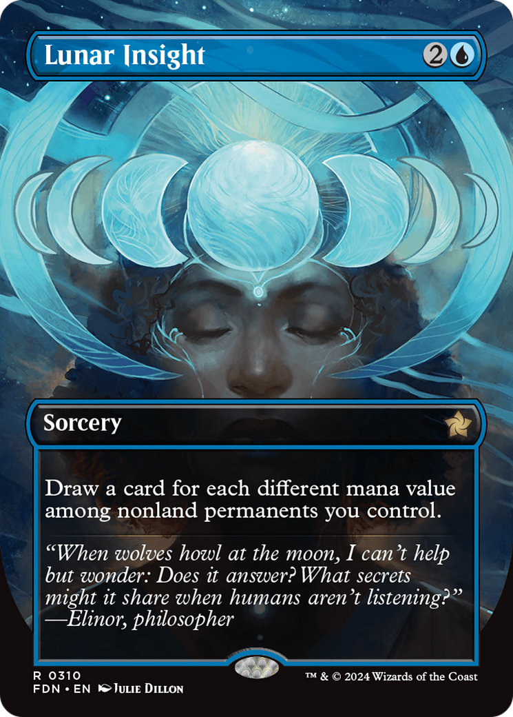 Lunar Insight (FDN-310) - Foundations (Borderless) - Poke-Collect