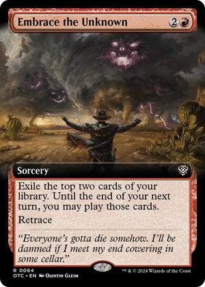 Embrace the Unknown (OTC-064) - Outlaws of Thunder Junction Commander: (Extended Art) - Poke-Collect