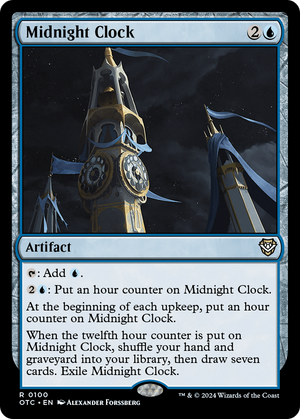 Midnight Clock (OTC-100) - Outlaws of Thunder Junction Commander - Poke-Collect
