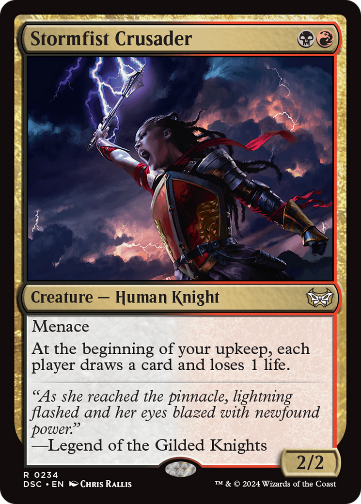 Stormfist Crusader (DSC-234) - Duskmourn: House of Horror Commander - Poke-Collect