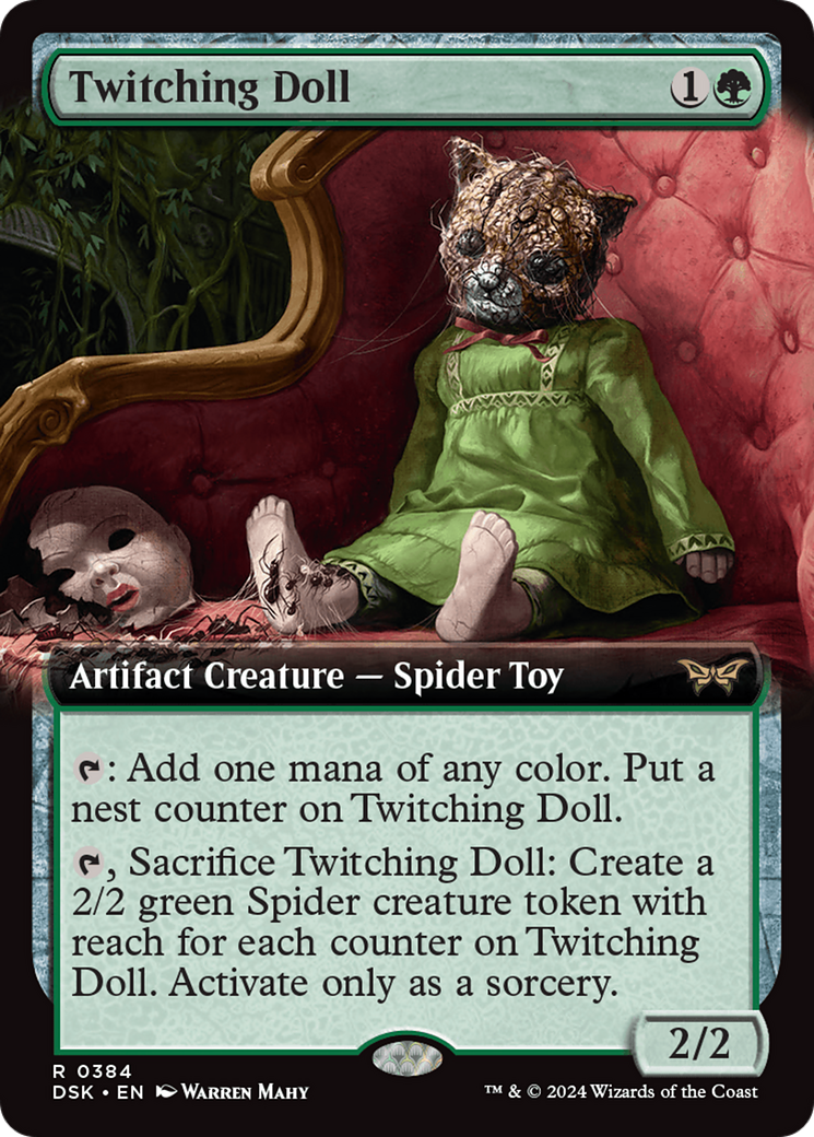 Twitching Doll (DSK-384) - Duskmourn: House of Horror: (Extended Art) - Poke-Collect