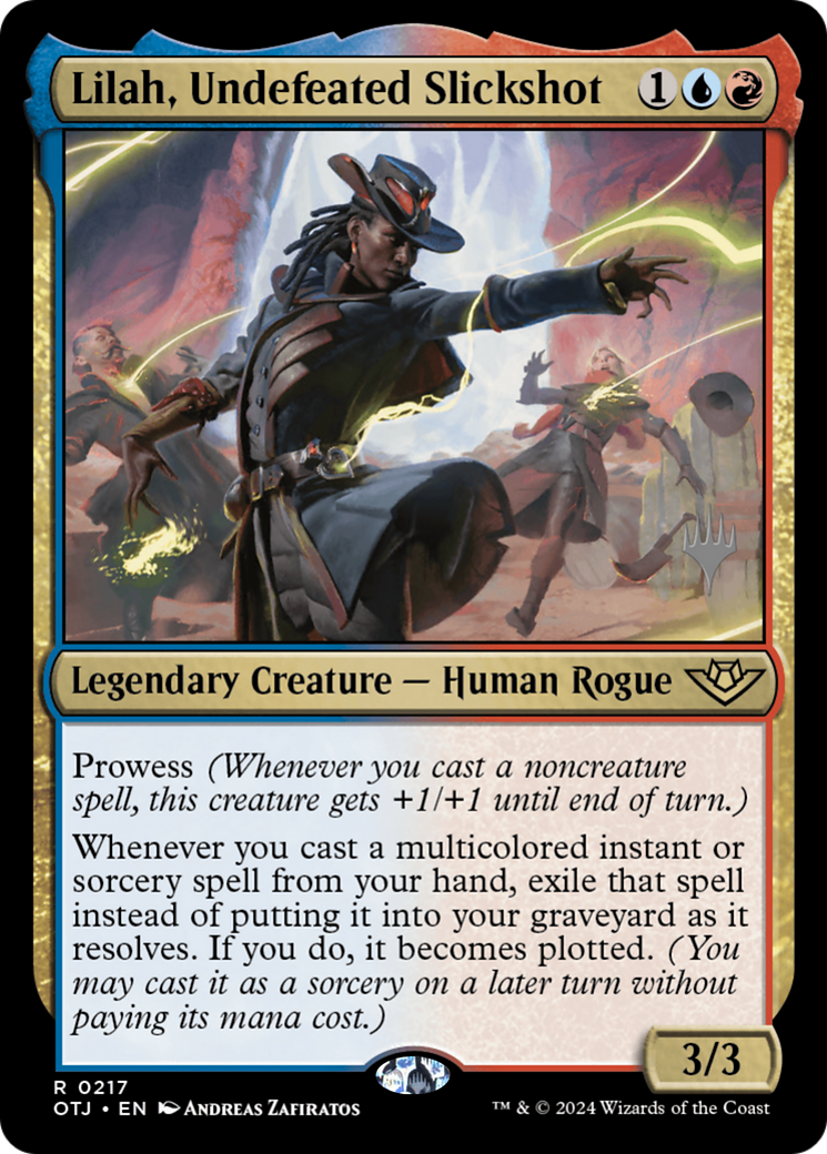 Lilah, Undefeated Slickshot (PPOTJ-217) - Outlaws of Thunder Junction Promos - Poke-Collect