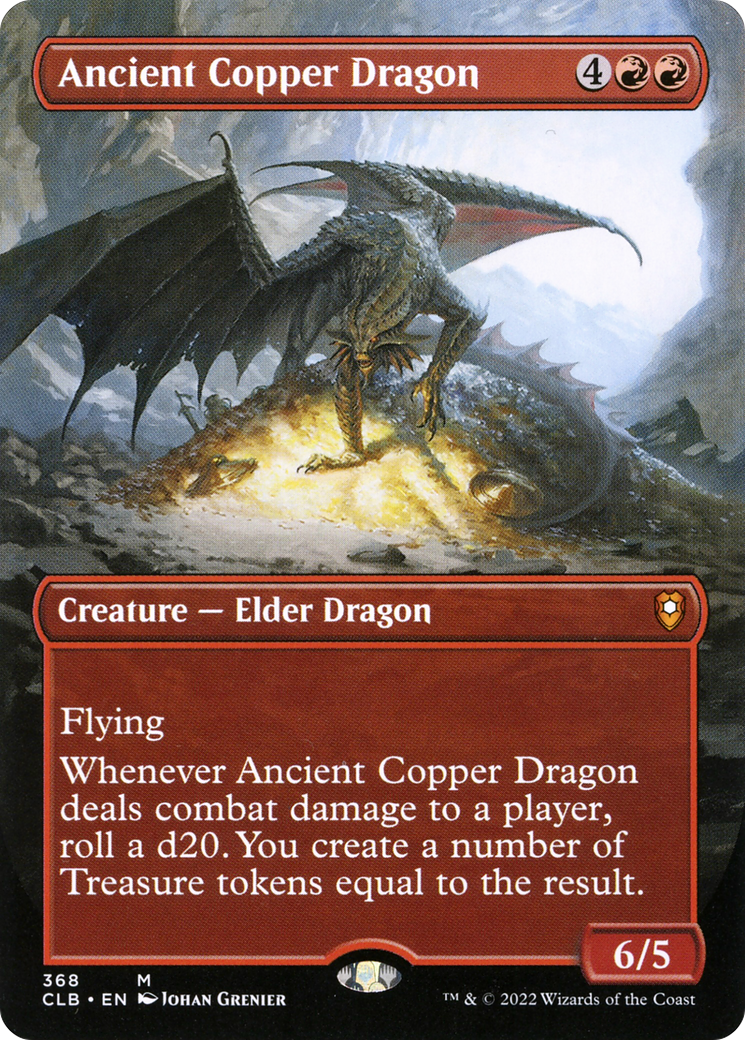 Ancient Copper Dragon (CLB-368) - Commander Legends: Battle for Baldur's Gate (Borderless) Foil - Poke-Collect