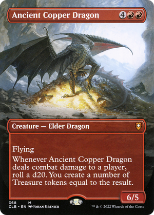 Ancient Copper Dragon (CLB-368) - Commander Legends: Battle for Baldur's Gate (Borderless) Foil - Poke-Collect