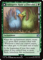 Sidequest: Raise a Chocobo // Black Chocobo (FIN-201) - FINAL FANTASY: (enchantment) Foil - Poke-Collect