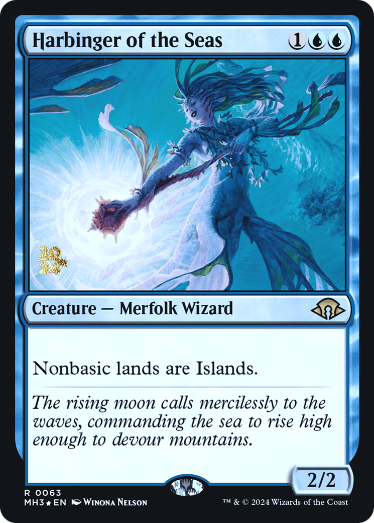 Harbinger of the Seas (PRE-063) - Modern Horizons 3 Promos Foil - Poke-Collect